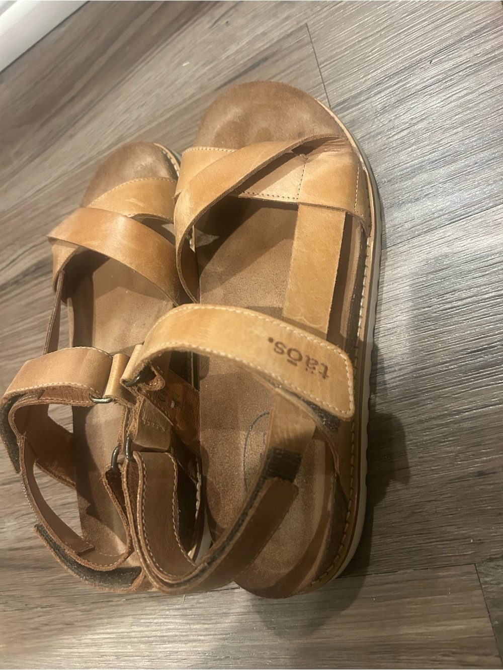 Taos Footwear Tan Leather Strappy Sandals